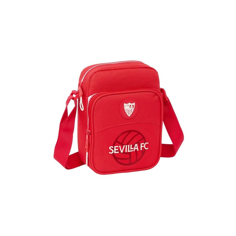 Safta Unisex Children's M672-612465672 Shoulder Bag with Outer Pocket, Red,