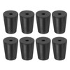 sourcing map Rubber Tapered Plug 14mm to 19mm Solid Test