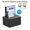 Hard Drive Docking Station USB3.0 Aluminium Alloy 7+15Pin SATA 5Gbps