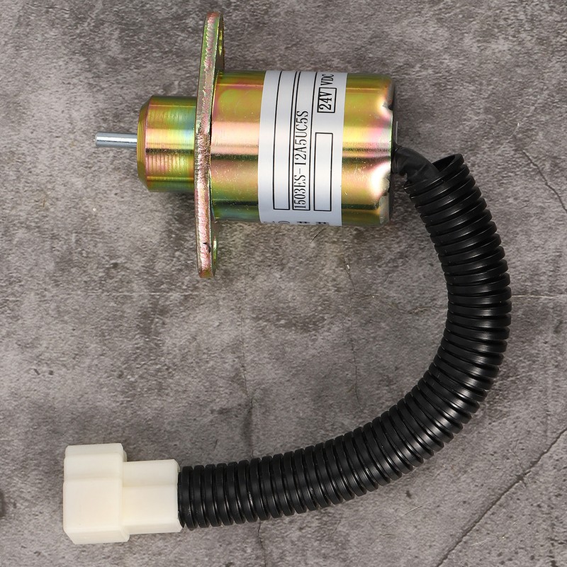 Engine Shut off Solenoid Valve 1503ES‑12A5UC5S Steel Shell DC 24V