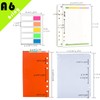 Rancco A6 Budget Planner Refill Paper, 90 Pages Colorful 6-Ring