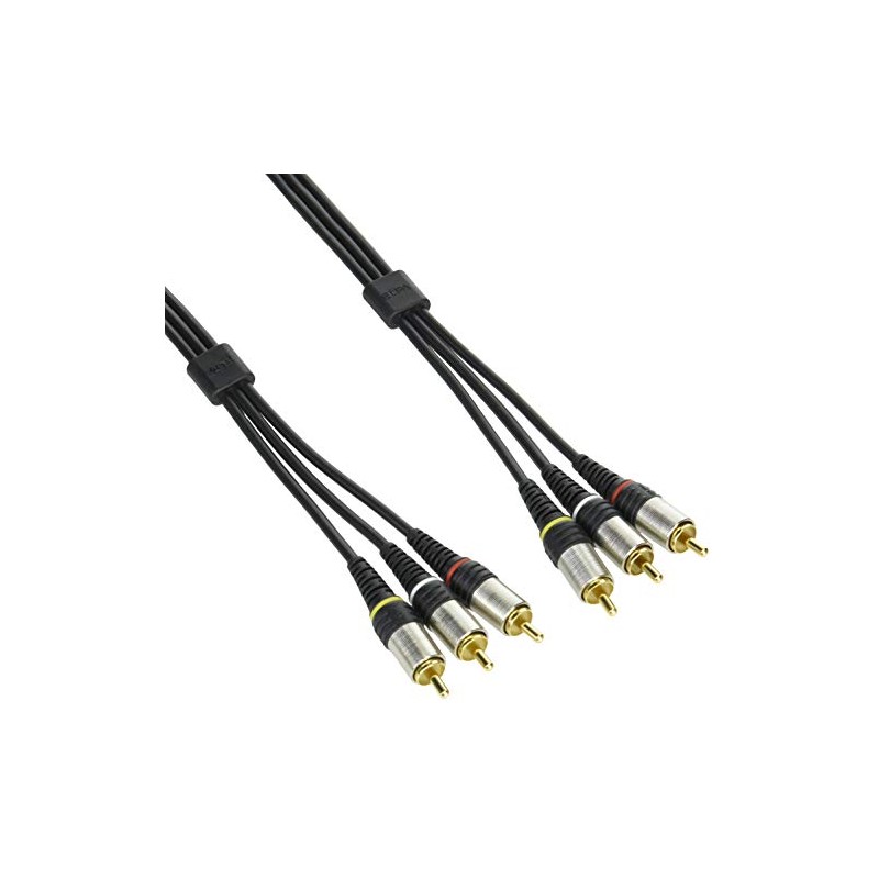 ELPA CO-152 Video Cable, Pin Plug x 3, Pin Plug