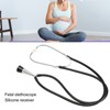 Fetal Stethoscope Monitoring Aluminum Alloy Soft Fetal Heart Stethoscope Black