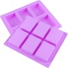 KINJOEK - Moldes de silicona para jabón (6 unidades, 36