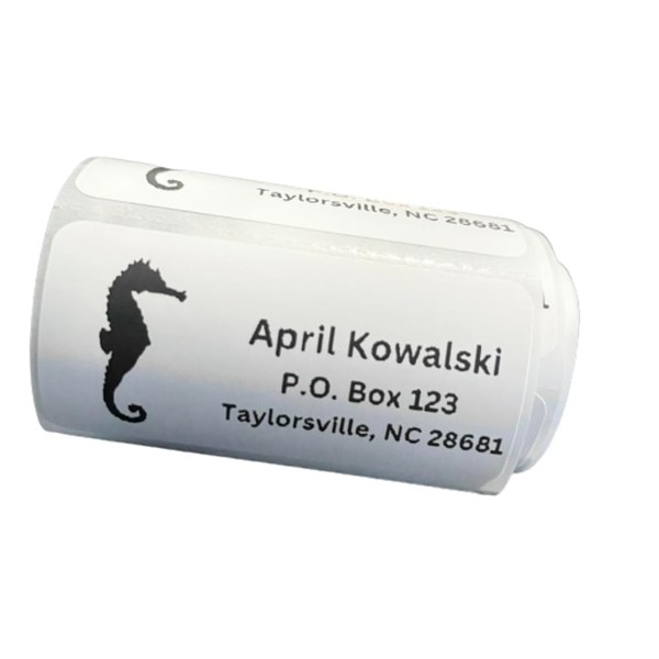 Custom Stickers, Seahorse Return Address Labels, Address Stickers, Several Designs,