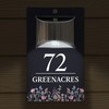 Custom Signs Solar Illuminated Modern Anthracite House Number Sign 24cm