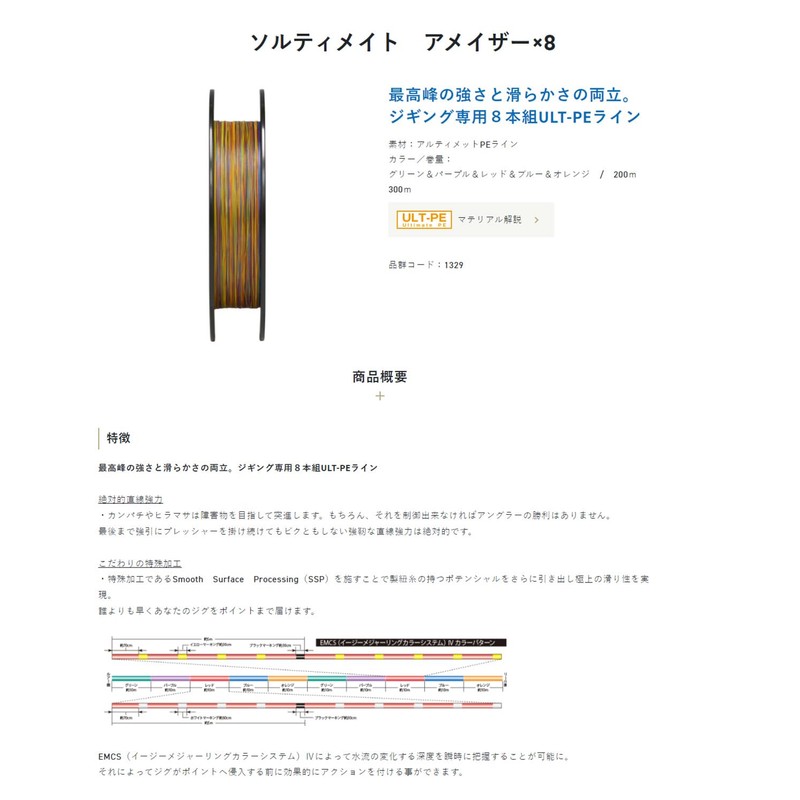 Sunline Salty Mate Amazer x 8 (Amazer) Multi, 668.4 ft