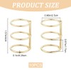 CRASPIRE 10Pcs 3 Rings Metal Loose Leaf Binders Book Rings