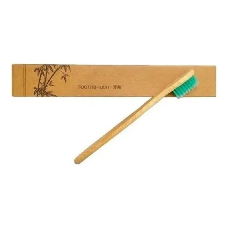 Paquete Cepillo Dientes Bambú Biodegradable Ecológico 30 Pz Color Infantil