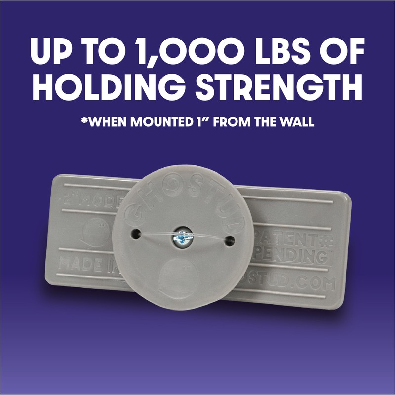 GHOSTUD GS2 Wall Mounting Solution – Patent Pending Backing Plate