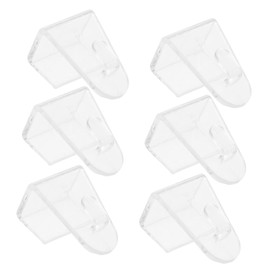 BESPORTBLE 6pcs Shape Curtain Bracket Support Installation Mounts for Home Office and Shower Curtains Easy to Install Sturdy and Corrosion-Resistant for Living Room and Bedroom Decor
