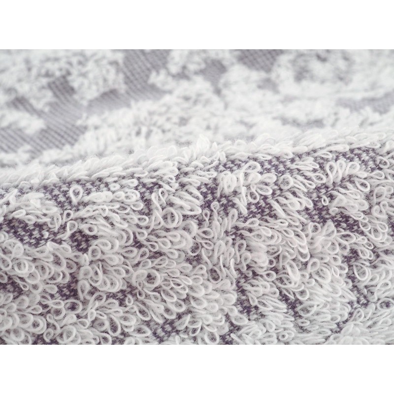 Kosugizen YK-601PU Imabari Brand Towel, Mini Bath Towel, Front Purple,
