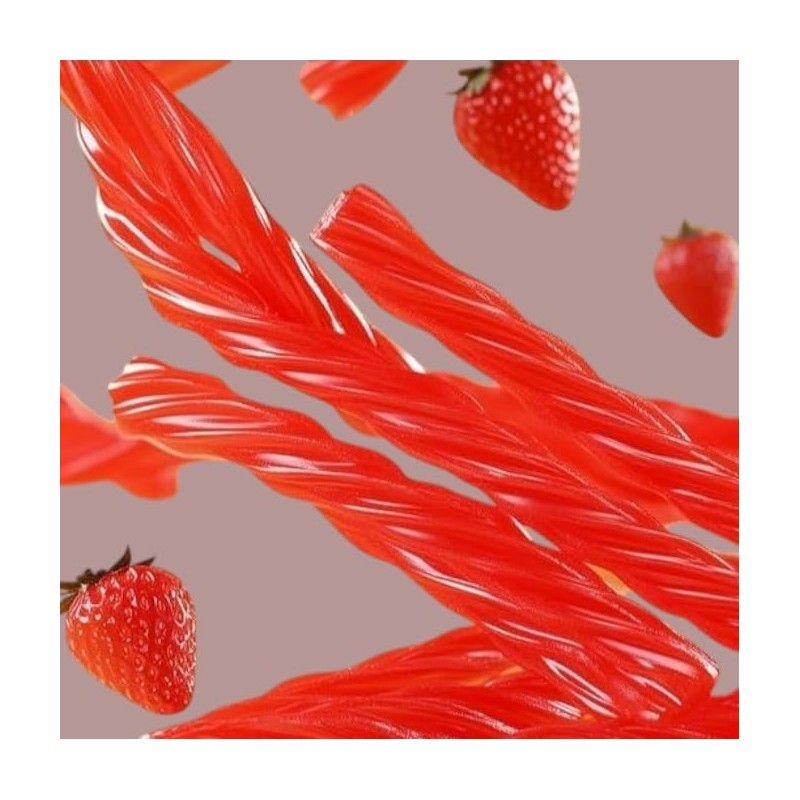 Irresistibly Delicious Sugar Free Strawberry Licorice Twists - 1.5 lbs