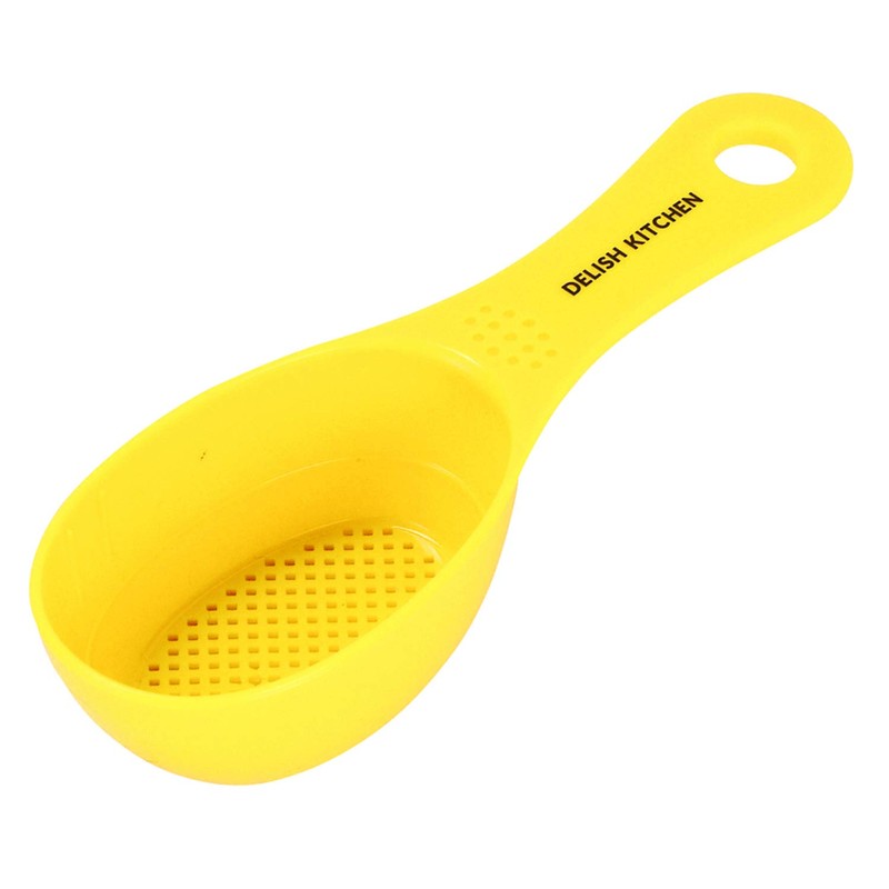 DELISH KITCHEN Pearl Metal Measuring Powder Spoon, Yellow