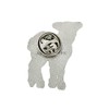 PinMart Cute White Lamb Farm Animal Enamel Lapel Pin