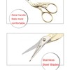 BIHRTC Gold Vintage Plum Blossom Scissors and Classic Crane Design