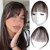 Clip in Bangs 100% Real Human Hair Extensions Wispy Bangs