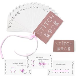 2 Pack Creative Mini Sewing Book DIY - Creative Mini Sewing Book Embroidery Set, Elevate Your Sewing Skills, Embroidery Skills Book, Learn A Variety of Sewing Techniques Embroidery