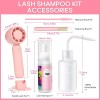 Kit Shampoo Espuma Para Pestañas Y Brocha Para Extensiones