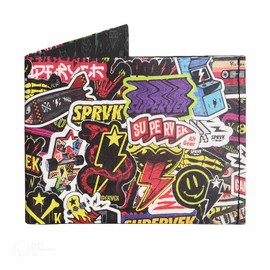 SUPERVEK Stitched Minimalist Wallet - Stickulture - Durable, Slim, Streetwear Card Wallet - Mighty Paper Bifold Wallet for Men and Women