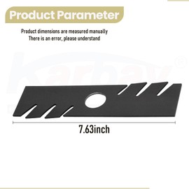 Karbay 40-002 Edger Blade (8" x 2"), Compatible with O-regon Gator, Echo Stihl Husqvarna Ryobi Redmax Edger with 1" Center Hole