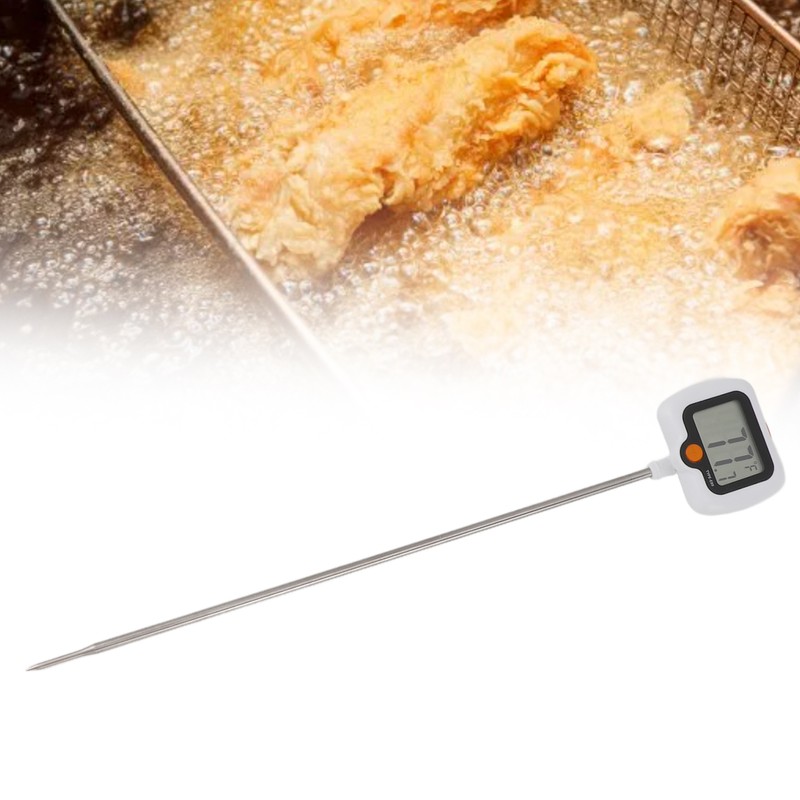 Digital Candy Thermometer with Pot Clip Stainless Steel Oil Thermometer