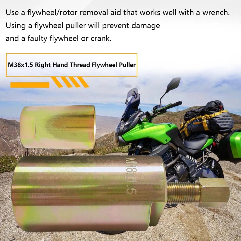 JINFANNIBI M38x1.5mm RH Flywheel Puller Remover Tool For Arctic Cat