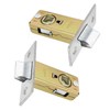 LEPEVNEY Flat Tubular Mortice Letch 35mm Stainless Steel Internal Door