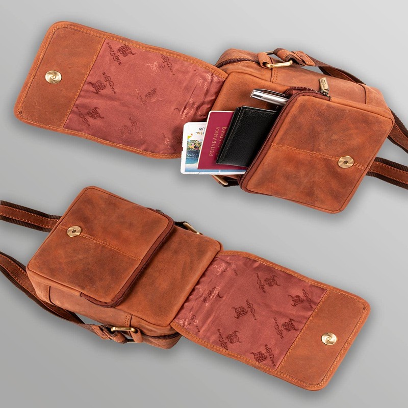 MATADOR Men's Genuine Leather Shoulder Bag Work Bag Small Shoulder
