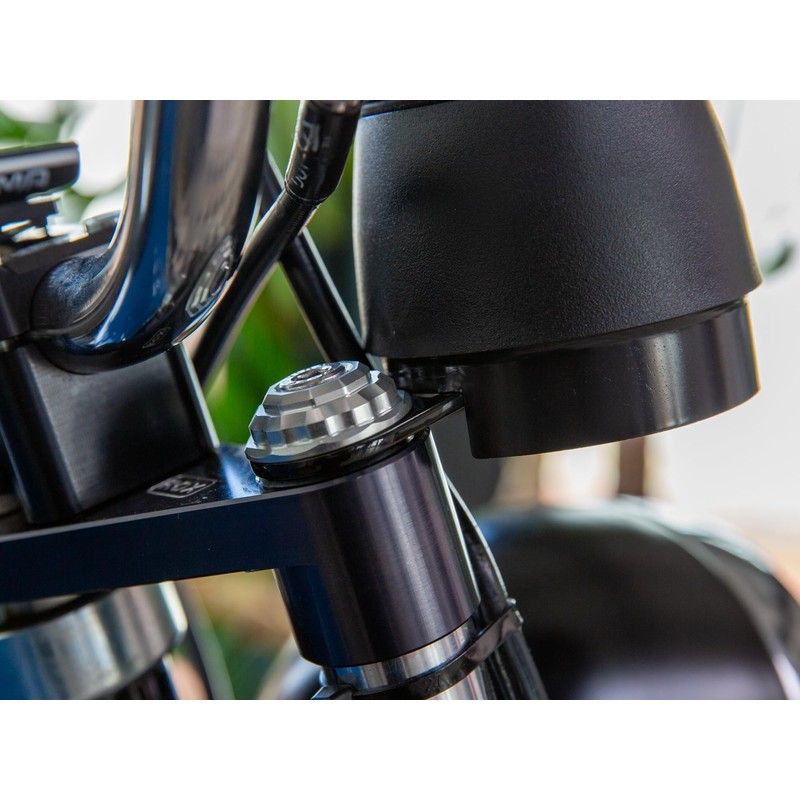 Speedometer Holder Large Diameter Black Stainless Steel for Simson S50