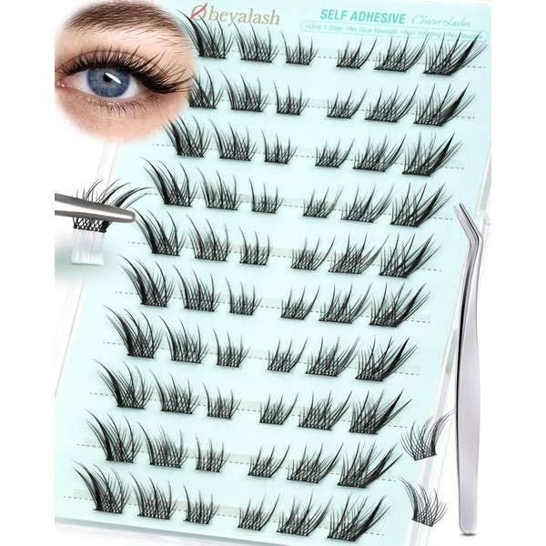 Obeyalash Selbstklebende Wimpern ohne Kleber Extension Mix 9 – 13