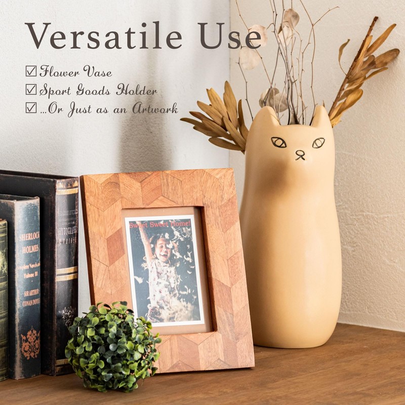 パレットライフ PaletteLife Cat Umbrella Stand, Compact Ceramic Umbrella Holder for
