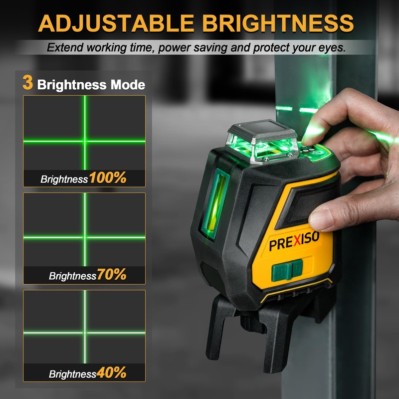 PREXISO 360 Laser Level with Tripod - IP54 Rechargeable Wide