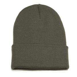 New Hattan Knit Hat, Solid Color, Knit Cap, Watch Cap, Beanie, Men's, Women's, green
