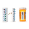 TAKE-N-SLIDE Peel and Stick Reusable for 12 + Refills, Pill/Medication/Vitamin/Pet Med Tracker &