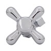 Westbrass Traditional Pedestal Lavatory Kit with Cross Handles, Polished Chrome,