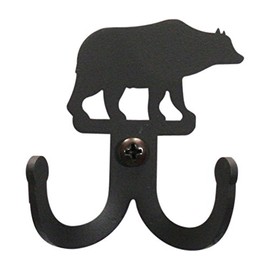 Village Wrought Iron Bear - Double Wall Hook -