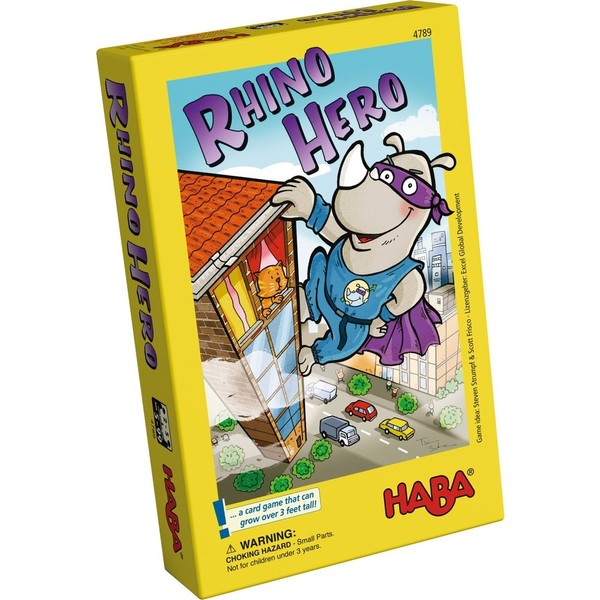 HABA Rhino Hero A Heroic Stacking Card Game for Ages 5 and Up - Triple Award Winner