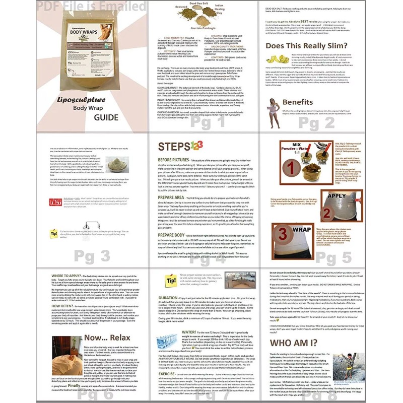 Neutripure Diy Envoltura Corporal: Fórmula Spa Para Uso Doméstico: Alga