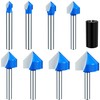 1/4 Inch Shank 90 Degree V Groove Router Bit Double