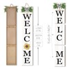 Interchangeable Welcome Sign for Front Porch Standing 47"X8" Outdoor Large