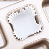 YumSur 100 Count White Cupcake Liners, Square Baking Cup, Paper
