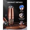 FORLIM Gravity Electric Salt and Pepper Grinder Set, Upgraded 4