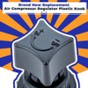 Yetaha Manifold Plastic Air Compressor Regulator Valve Knob, Compatible with