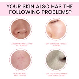 CC Cream, CC Cream Foundation, Foundation Primer Cream, Full Coverage Foundation, Tinted Face Cream, Conceals Impurities Naturally, Repairs and Brightens Skin - Light