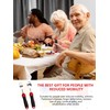 Adaptive Utensils, Weighted Special Supplies Spoon Fork Set, Weak Hand