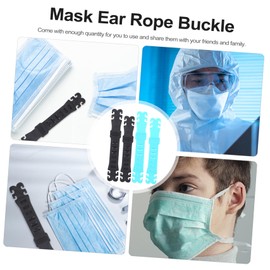 FRCOLOR 20Pcs Adjustable Strap Hooks Durable Ear Protectors Extenders Premium Comfort Relief for Ear Pressure Versatile Accessories