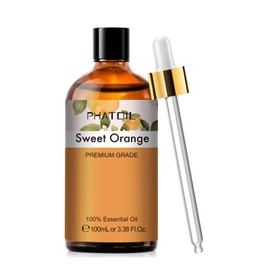 Sweet Orange 3.38fl.oz Essential Oil, PHATOIL Aromatherapy Essential Oils for Diffuser, Humidifier, Perfect for DIY Soap, Candle, Bath Bombs Making(100ml)