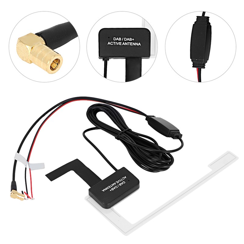 Car 3Meters Wire 20db Digital Radio Patch Concealed Antenna Adhesive