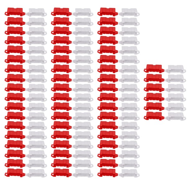 FLEXMAN 120Pcs RC Drifting Race Track Barrier, 60Pcs Red and